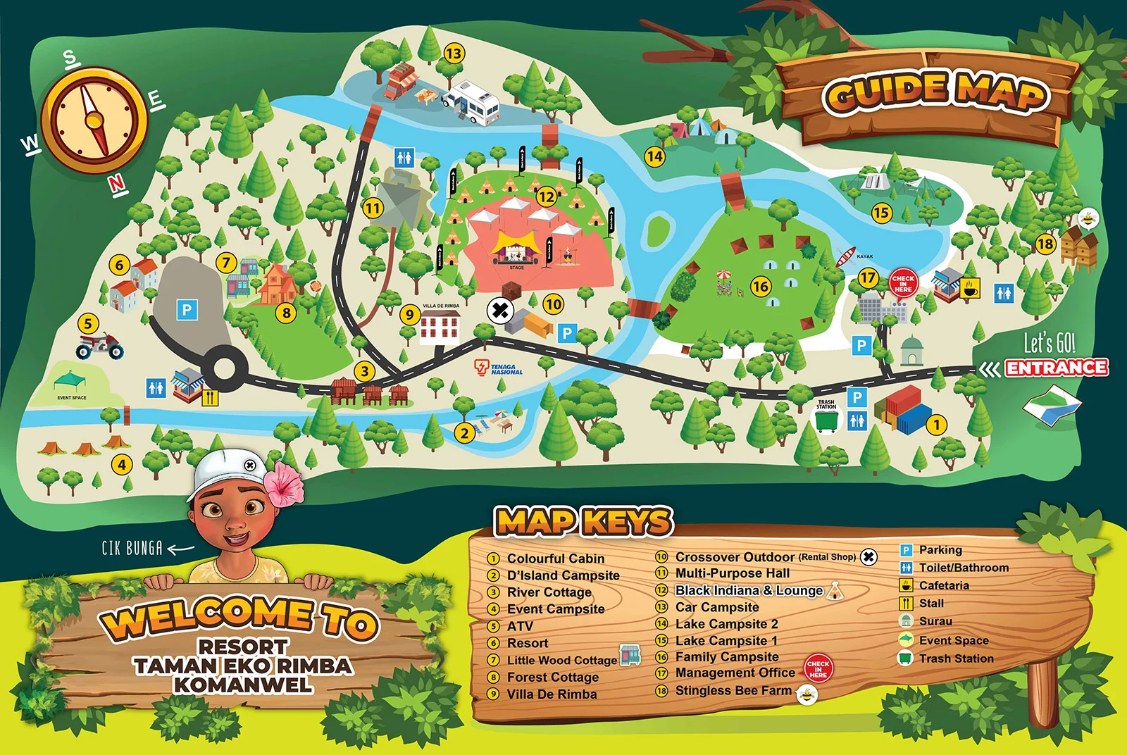 Rterk Park Guide Map